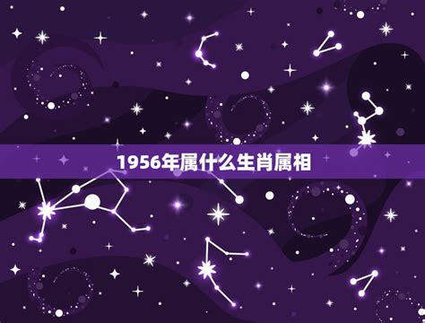 1956年生肖|1956年属什么命 1956年出生是什么命